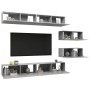 Set de muebles de salón 6 pzas madera ingeniería gris hormigón en Muebles TV | Comprar online en Foru.es