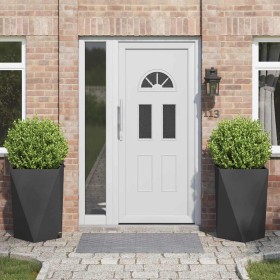 Jardinera 2 pcs Negro 50 x 50 x 75 cm Acero en Macetas y jardineras | Comprar online en Foru.es