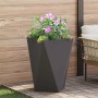 Jardinera 2 pcs Negro 50 x 50 x 75 cm Acero en Macetas y jardineras | Comprar online en Foru.es