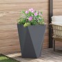 Jardinera Antracita 50 x 50 x 75 cm Acero en Macetas y jardineras | Comprar online en Foru.es