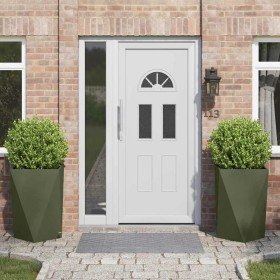 Jardinera 2 pcs Verde Oliva 50 x 50 x 75 cm Acero en Macetas y jardineras | Comprar online en Foru.es