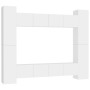 Set de muebles de salón TV 8 piezas madera de ingeniería blanco de vidaXL, Muebles TV - Ref: Foro24-3078650, Precio: 431,64 €...
