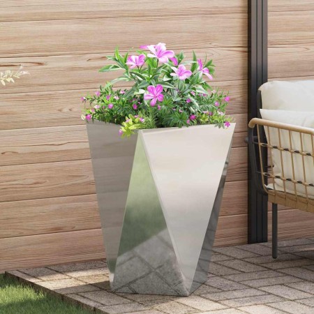 Jardinera Plateado 50 x 50 x 75 cm Acero Galvanizado en Macetas y jardineras | Comprar online en Foru.es