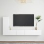 Set de muebles de salón TV 3 piezas madera de ingeniería blanco de vidaXL, Muebles TV - Ref: Foro24-3078675, Precio: 161,21 €...