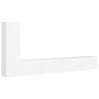 Set de muebles de salón TV 3 piezas madera de ingeniería blanco de vidaXL, Muebles TV - Ref: Foro24-3078675, Precio: 161,21 €...