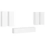 Juego de mueble para TV de 6 piezas aglomerado blanco de vidaXL, Muebles TV - Ref: Foro24-3078680, Precio: 275,18 €, Descuent...