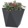 Jardinera 2 pcs Antracita 30 x 30 x 30 cm Acero en Macetas y jardineras | Comprar online en Foru.es