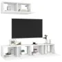 Mueble de TV 3 piezas de madera de ingeniería blanco de vidaXL, Muebles TV - Ref: Foro24-3078701, Precio: 154,07 €, Descuento: %