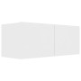 Set de muebles de salón TV 2 piezas madera de ingeniería blanco de vidaXL, Muebles TV - Ref: Foro24-3078702, Precio: 102,05 €...