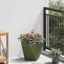 Jardinera 2 pcs Verde Oliva 30 x 30 x 30 cm Acero en Macetas y jardineras | Comprar online en Foru.es