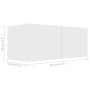 Set de muebles de salón TV 2 piezas madera de ingeniería blanco de vidaXL, Muebles TV - Ref: Foro24-3078702, Precio: 102,05 €...