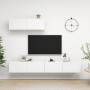 Set de muebles de salón TV 3 piezas madera de ingeniería blanco de vidaXL, Muebles TV - Ref: Foro24-3078703, Precio: 162,85 €...