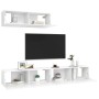 Set de muebles de salón TV 3 piezas madera de ingeniería blanco de vidaXL, Muebles TV - Ref: Foro24-3078703, Precio: 162,85 €...