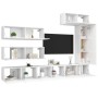 Set de muebles de salón TV 7 piezas madera de ingeniería blanco de vidaXL, Muebles TV - Ref: Foro24-3078717, Precio: 395,28 €...