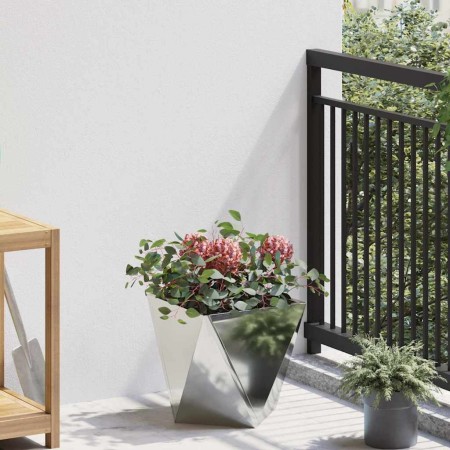 Jardinera Plateado 30 x 30 x 30 cm Acero Galvanizado en Macetas y jardineras | Comprar online en Foru.es