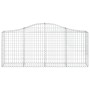 Cestas de gaviones 50 uds forma de arco hierro 200x30x80/100 cm de vidaXL, Maceteros y jardineras - Ref: Foro24-3145428, Prec...