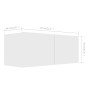 Set de muebles de salón TV 4 piezas madera de ingeniería blanco de vidaXL, Muebles TV - Ref: Foro24-3078732, Precio: 174,78 €...