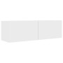 Set de muebles de salón TV 4 piezas madera de ingeniería blanco de vidaXL, Muebles TV - Ref: Foro24-3078733, Precio: 207,65 €...