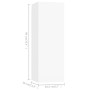 Set de muebles de salón TV 4 piezas madera de ingeniería blanco de vidaXL, Muebles TV - Ref: Foro24-3078733, Precio: 207,65 €...