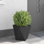 Jardinera 2 pcs Negro 40 x 40 x 40 cm Acero en Macetas y jardineras | Comprar online en Foru.es
