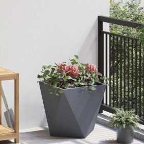 Jardinera Antracita 40 x 40 x 40 cm Acero en Macetas y jardineras | Comprar online en Foru.es