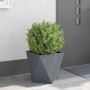 Jardinera 2 pcs Antracita 40 x 40 x 40 cm Acero en Macetas y jardineras | Comprar online en Foru.es