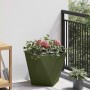 Jardinera Verde Oliva 40 x 40 x 40 cm Acero en Macetas y jardineras | Comprar online en Foru.es