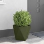 Jardinera Verde Oliva 40 x 40 x 40 cm Acero en Macetas y jardineras | Comprar online en Foru.es