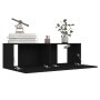Set de muebles de salón TV 6 pzas madera de ingeniería negro de vidaXL, Muebles TV - Ref: Foro24-3078768, Precio: 219,76 €, D...