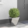 Jardinera 2 pcs Plateado 40 x 40 x 40 cm Acero inoxidable en Macetas y jardineras | Comprar online en Foru.es