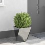 Jardinera 2 pcs Plateado 40 x 40 x 40 cm Acero Galvanizado en Macetas y jardineras | Comprar online en Foru.es