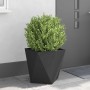 Jardinera 2 pcs Negro 50 x 50 x 50 cm Acero en Macetas y jardineras | Comprar online en Foru.es
