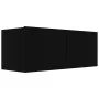 Set de muebles de salón TV 3 pzas madera de ingeniería negro de vidaXL, Muebles TV - Ref: Foro24-3078806, Precio: 134,77 €, D...