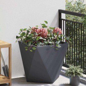 Jardinera Antracita 50 x 50 x 50 cm Acero en Macetas y jardineras | Comprar online en Foru.es