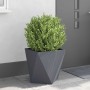 Jardinera Antracita 50 x 50 x 50 cm Acero en Macetas y jardineras | Comprar online en Foru.es