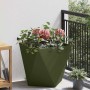 Jardinera Verde Oliva 50 x 50 x 50 cm Acero en Macetas y jardineras | Comprar online en Foru.es