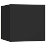 Set de muebles de salón TV 7 piezas madera ingeniería negro de vidaXL, Muebles TV - Ref: Foro24-3078818, Precio: 283,75 €, De...