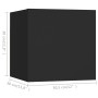 Set de muebles de salón TV 7 piezas madera ingeniería negro de vidaXL, Muebles TV - Ref: Foro24-3078818, Precio: 283,75 €, De...