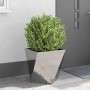 Jardinera 2 pcs Plateado 50 x 50 x 50 cm Acero inoxidable en Macetas y jardineras | Comprar online en Foru.es