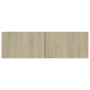 Juego de muebles de salón 4 piezas roble Sonoma 100x30x30 cm de vidaXL, Muebles TV - Ref: Foro24-3078956, Precio: 165,09 €, D...