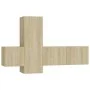 Set de muebles salón TV 3 pzas madera ingeniería roble Sonoma de vidaXL, Muebles TV - Ref: Foro24-3078969, Precio: 107,67 €, ...