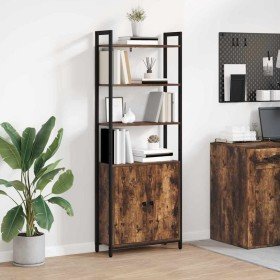 Estantería para libros Roble ahumado 60 x 24 x 161 cm en Librerías y estanterías | Comprar online en Foru.es