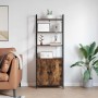Estantería para libros Roble ahumado 60 x 24 x 161 cm en Librerías y estanterías | Comprar online en Foru.es