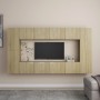 Juego de muebles de salón 8 piezas roble Sonoma de vidaXL, Muebles TV - Ref: Foro24-3078984, Precio: 300,82 €, Descuento: %