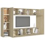 Juego de muebles de salón 8 piezas roble Sonoma de vidaXL, Muebles TV - Ref: Foro24-3078984, Precio: 300,82 €, Descuento: %