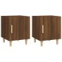 Mesitas de noche 2 uds madera contrachapada color roble marrón de vidaXL, Mesitas de noche - Ref: Foro24-817314, Precio: 46,4...