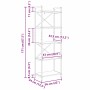 Estante de libros Roble Sonoma 56 x 34 x 171 cm en Librerías y estanterías | Comprar online en Foru.es