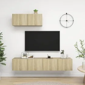 Juego de muebles de salón 2 piezas roble Sonoma de vidaXL, Muebles TV - Ref: Foro24-3079016, Precio: 134,02 €, Descuento: %