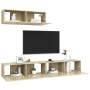 Juego de muebles de salón 3 piezas roble Sonoma de vidaXL, Muebles TV - Ref: Foro24-3079018, Precio: 124,34 €, Descuento: %