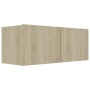 Set de muebles salón TV 8 pzas madera ingeniería roble Sonoma de vidaXL, Muebles TV - Ref: Foro24-3079020, Precio: 288,73 €, ...